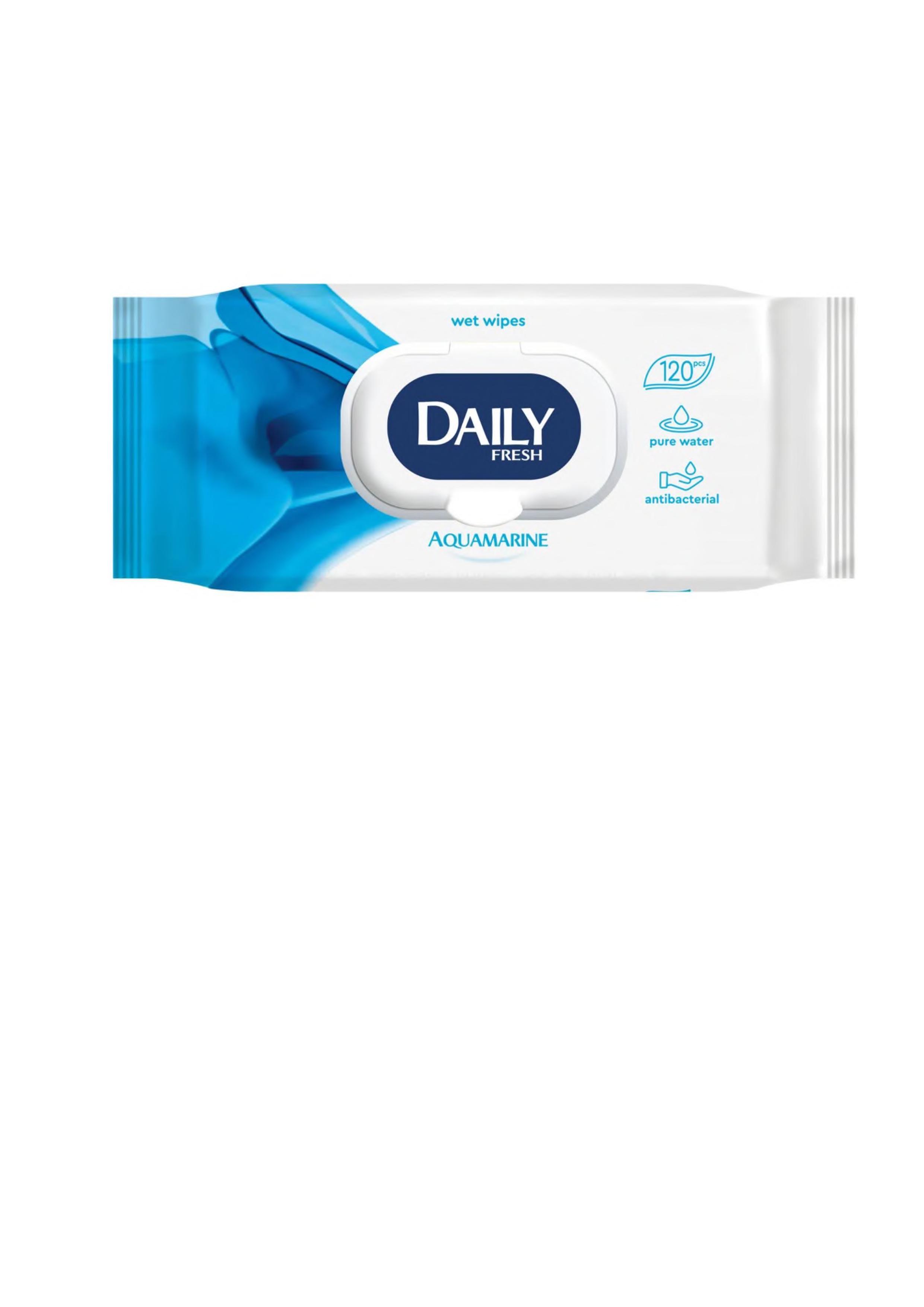 Вологі серветки універсальні Daily Fresh 120 шт